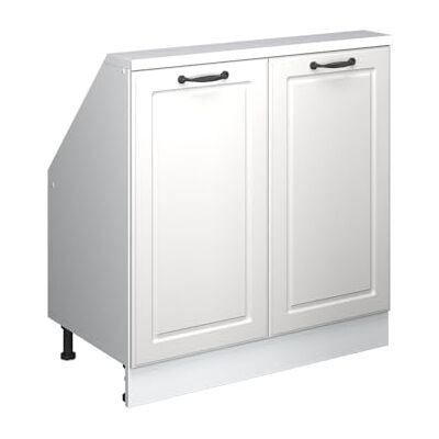 Vicco Dachschrägenschrank Rion, Weiß Landhaus/Weiß B80 x T46 cm, mit 2 Türen, platzsparend für Dachschrägen Vicco Dachschrägenschrank Rion, Weiß Landhaus/Weiß B80 x T46 cm, mit 2 Türen, platzsparend für Dachschrägen