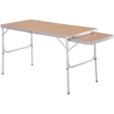 Outsunny Campingtisch Klapptisch Picknicktisch Höhenverstellbar Extra Tischplatte Alu 120 x 60 x 40/70 cm Outsunny Campingtisch Klapptisch Picknicktisch Höhenverstellbar Extra Tischplatte Alu 120 x 60 x 40/70 cm