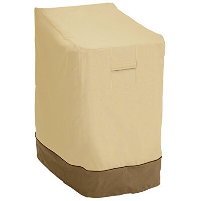 Classic Accessories Veranda Haltbare Möbelabdeckung für stapelbare und gestapelte Gartenstühle, Beige, 91.44 x 71.12 x 119.38 cm Classic Accessories Veranda Haltbare Möbelabdeckung für stapelbare und gestapelte Gartenstühle, Beige, 91.44 x 71.12 x 119.38 cm