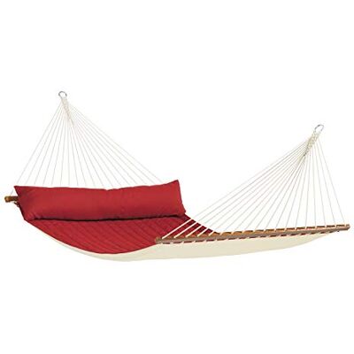 Siesta Alabama Red Pepper Gesteppte Kingsize Spreizstange Hängematte Outdoor Siesta Alabama Red Pepper Gesteppte Kingsize Spreizstange Hängematte Outdoor