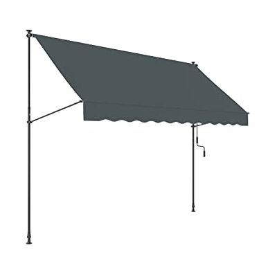 empasa Klemmmarkise 'ILANGA' Balkon Markise Klemm-Markise UV-beständig und höhenverstellbar, Farbe:anthrazit, Größe:200 x 120 cm empasa Klemmmarkise 'ILANGA' Balkon Markise Klemm-Markise UV-beständig und höhenverstellbar, Farbe:anthrazit, Größe:200 x 120 cm