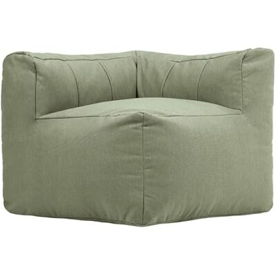 Icon Zen Eck-Sitzsack mit Füllung, Modular Sofa, Grün Entworfen in Deutschland, Schaumstoff Gefülltes Boneless Sofa, Langlebiger Webstoff, Sessel für Garten und Terrasse Icon Zen Eck-Sitzsack mit Füllung, Modular Sofa, Grün Entworfen in Deutschland, Schaumstoff Gefülltes Boneless Sofa, Langlebiger Webstoff, Sessel für Garten und Terrasse