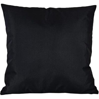 JACK 40x40cm Outdoor Lounge Kissen Dekokissen inkl. XXL-Füllung Wasserabweisend Sitzkissen Garten Stuhl Lotus Effekt, Farbe:Schwarz JACK 40x40cm Outdoor Lounge Kissen Dekokissen inkl. XXL-Füllung Wasserabweisend Sitzkissen Garten Stuhl Lotus Effekt, Farbe:Schwarz