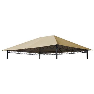QUICK STAR Ersatzdach 3x4m Stil Pavillon Sand Ersatzplane Ersatzbezug QUICK STAR Ersatzdach 3x4m Stil Pavillon Sand Ersatzplane Ersatzbezug