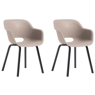 Keter Noa Gartenstuhl – 2er-Set – Soft Beige – 56,5×55×80 cm – mit Metallgestell – wetterfest, ergonomisch, pflegeleicht Keter Noa Gartenstuhl – 2er-Set – Soft Beige – 56,5×55×80 cm – mit Metallgestell – wetterfest, ergonomisch, pflegeleicht