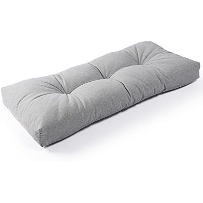SUNROX rutschfeste Bankauflage mit Memory-Schaum, 92x 36x10 cm, Grau meliert–Lichtecht & wasserabweisend, langlebiges, extra Dickes Sitzkissen für Gartenbank/Gartenstuhl, Outdoor & Indoor Bankpolster SUNROX rutschfeste Bankauflage mit Memory-Schaum, 92x 36x10 cm, Grau meliert–Lichtecht & wasserabweisend, langlebiges, extra Dickes Sitzkissen für Gartenbank/Gartenstuhl, Outdoor & Indoor Bankpolster