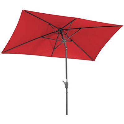 Schneider Sonnenschirm Tunis, rot, 270 x 150 cm rechteckig, Gestell Stahl, 742-77, Bespannung Polyester, 5.8 kg Schneider Sonnenschirm Tunis, rot, 270 x 150 cm rechteckig, Gestell Stahl, 742-77, Bespannung Polyester, 5.8 kg