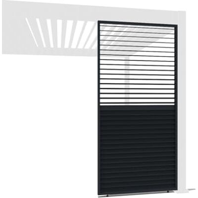 Weide SONNENSCHUTZ Weide Verstellbare Horizontale Lamellenwand Paneel Zubehör für Weide Pergola Aluminium Anthrazit, Holzoptik 3 Breiten Flexibler Sichtschutz und optimale Luftzirkulation (Anthrazit, 93 cm) Weide SONNENSCHUTZ Weide Verstellbare Horizontale Lamellenwand Paneel Zubehör für Weide Pergola Aluminium Anthrazit, Holzoptik 3 Breiten Flexibler Sichtschutz und optimale Luftzirkulation (Anthrazit, 93 cm)