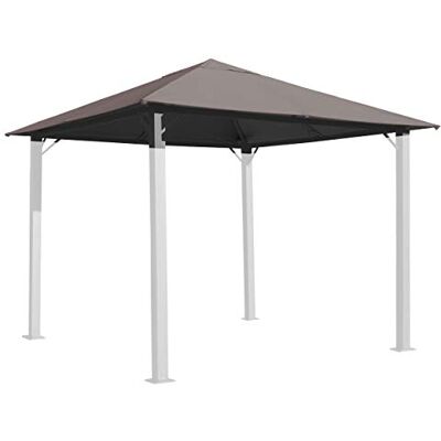 QUICK STAR Ersatzdach für Pavillon Paris 3x3m Pavillondach Taupe QUICK STAR Ersatzdach für Pavillon Paris 3x3m Pavillondach Taupe