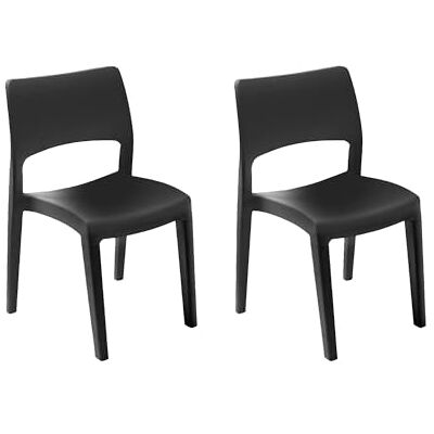 DMORA Gartenstuhl-Set - Stapelbar, Made in Italy DMORA Gartenstuhl-Set - Stapelbar, Made in Italy