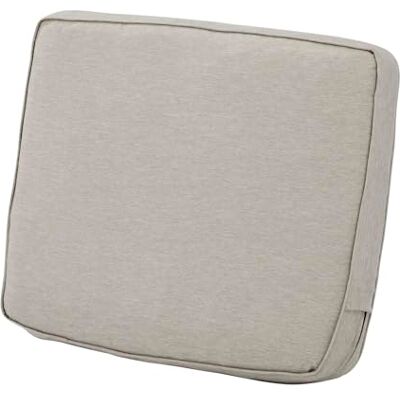 Classic Accessories Montlake Wasserabweisendes Rückenkissen für Terrasse, Lounge, 58,4 x 50,8 x 10,2 cm, Grau meliert, für den Außenbereich Classic Accessories Montlake Wasserabweisendes Rückenkissen für Terrasse, Lounge, 58,4 x 50,8 x 10,2 cm, Grau meliert, für den Außenbereich