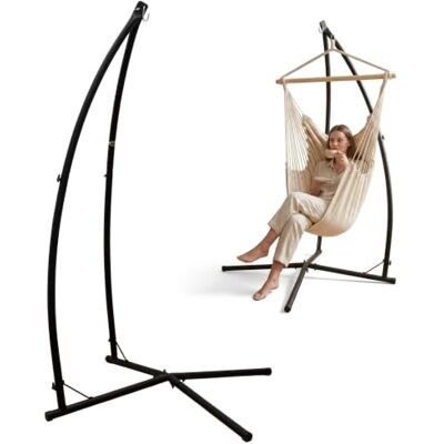 AMANKA Hängesessel Gestell Outdoor 120 kg 215cm Stahlrohr Ständer für Hängesitz Halterung Schaukelgestell Metall für Federwiege Hängestuhl Camping Zubehör AMANKA Hängesessel Gestell Outdoor 120 kg 215cm Stahlrohr Ständer für Hängesitz Halterung Schaukelgestell Metall für Federwiege Hängestuhl Camping Zubehör