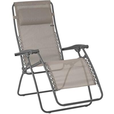 Lafuma MOBILIER Gepolsterter Relaxsessel Zero Gravity RSXA Klappbarer Liegestuhl für Terrasse und Garten -Strapazierfähiges Batyline-Gewebe -Mehrpositionenliege, Komfortabel, Frankreich -Kastanie Lafuma MOBILIER Gepolsterter Relaxsessel Zero Gravity RSXA Klappbarer Liegestuhl für Terrasse und Garten -Strapazierfähiges Batyline-Gewebe -Mehrpositionenliege, Komfortabel, Frankreich -Kastanie