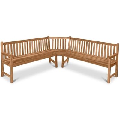 SAM Premium Garten-Eckbank 210 cm 6-Sitzer, Teakholz massiv, Armlehnen Eckbank mit Rückenlehne, wetterfeste Holzbank für Garten Terrasse Wintergarten Outdoor SAM Premium Garten-Eckbank 210 cm 6-Sitzer, Teakholz massiv, Armlehnen Eckbank mit Rückenlehne, wetterfeste Holzbank für Garten Terrasse Wintergarten Outdoor