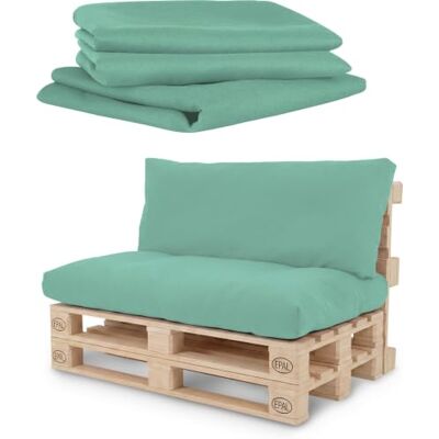 normani Bezüge für Palettenkissen für 2-teilige und 3-teilige Palettenpolster wasserabweisendes oder wasserdichtes Material verfügbar Wasserdicht Minze 2-Teilig 80 cm × 120 cm + 42 cm × 60 cm normani Bezüge für Palettenkissen für 2-teilige und 3-teilige Palettenpolster wasserabweisendes oder wasserdichtes Material verfügbar Wasserdicht Minze 2-Teilig 80 cm × 120 cm + 42 cm × 60 cm