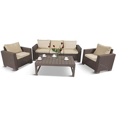 Generic Kissen für EIN Set aus Poly Rattan Satz von 10 Stück (Cappuccino) Generic Kissen für EIN Set aus Poly Rattan Satz von 10 Stück (Cappuccino)
