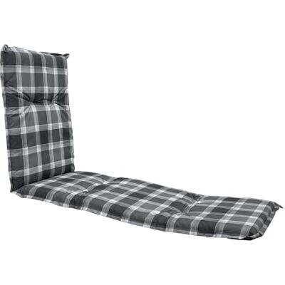 Spetebo Sonnenliegen Polsterauflage 190 x 60 cm Karo grau Universal Kissen für Gartenliegen Liegestuhl Polster Deckchair Auflage Liegekissen Liegenauflage anthrazit gestreift Spetebo Sonnenliegen Polsterauflage 190 x 60 cm Karo grau Universal Kissen für Gartenliegen Liegestuhl Polster Deckchair Auflage Liegekissen Liegenauflage anthrazit gestreift