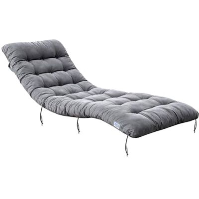 QUICK STAR Kissen Auflage für Liegestuhl 157x57x10cm Hellgrau – Hochwertige Gartenliege Auflage mit 24kg Schaumfüllung, UV-beständiger Olefin Bezug, formstabil & verschleißfest, Hellgrau, mit Befestigungsgurten QUICK STAR Kissen Auflage für Liegestuhl 157x57x10cm Hellgrau – Hochwertige Gartenliege Auflage mit 24kg Schaumfüllung, UV-beständiger Olefin Bezug, formstabil & verschleißfest, Hellgrau, mit Befestigungsgurten