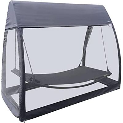 HESPERIDE Hespéride Hängematte mit Moskitonetz Trinidad in Schiefergrau 233 × 139 × 200 cm Schiefer HESPERIDE Hespéride Hängematte mit Moskitonetz Trinidad in Schiefergrau 233 × 139 × 200 cm Schiefer