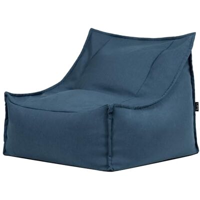 Icon Alto Outdoor Sitzsack Sessel für Erwachsene, Denimblau, Olefin Stoff für Drinnen und Draußen, Riesen Sitzsack mit Füllung, Bequemer Sessel, Garten, Terrasse, Lounge Icon Alto Outdoor Sitzsack Sessel für Erwachsene, Denimblau, Olefin Stoff für Drinnen und Draußen, Riesen Sitzsack mit Füllung, Bequemer Sessel, Garten, Terrasse, Lounge