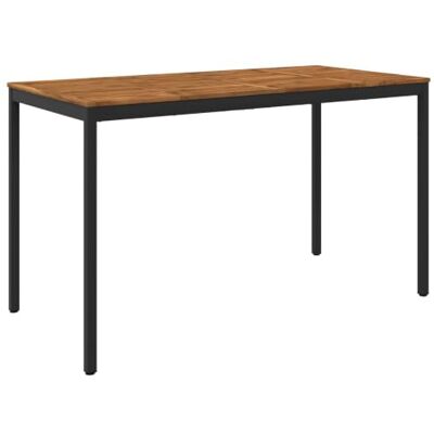 vidaXL Gartenbar-Tisch NAARDEN Natürlich und Schwarz Funktioniert sowohl als Bar- als auch als Esstisch. Jedes Stück zeigt natürliche Muster. Ideal für Garten vidaXL Gartenbar-Tisch NAARDEN Natürlich und Schwarz Funktioniert sowohl als Bar- als auch als Esstisch. Jedes Stück zeigt natürliche Muster. Ideal für Garten