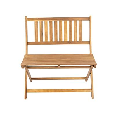 SAM 2-Sitzer Gartenbank Blossom 80 cm, Akazienholz massiv & geölt, Sitzbank Holzbank für Garten, Wintergarten, Terrasse und Balkon SAM 2-Sitzer Gartenbank Blossom 80 cm, Akazienholz massiv & geölt, Sitzbank Holzbank für Garten, Wintergarten, Terrasse und Balkon