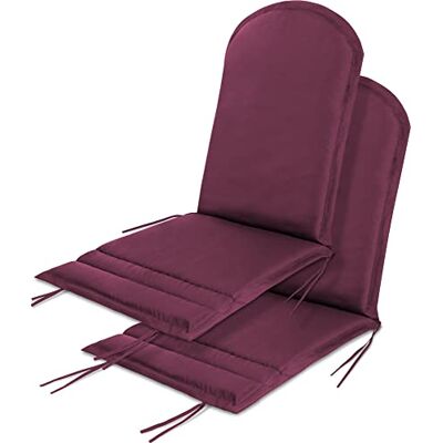 normani 2er-Set Stuhlauflagen Hochlehner Gartenstuhlauflagen Sitzpolster Polsterauflagen für In- und Outdoor 135 x 55 x 6 cm Farbe Brombeere normani 2er-Set Stuhlauflagen Hochlehner Gartenstuhlauflagen Sitzpolster Polsterauflagen für In- und Outdoor 135 x 55 x 6 cm Farbe Brombeere