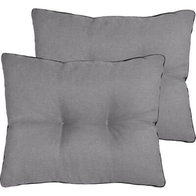 normani 1/2 x Rückenkissen für Gartenstuhl & Loungemöbel mit weicher Füllung 7 cm – Made in Europe Grau 50 cm x 40 cm x 7 cm normani 1/2 x Rückenkissen für Gartenstuhl & Loungemöbel mit weicher Füllung 7 cm – Made in Europe Grau 50 cm x 40 cm x 7 cm