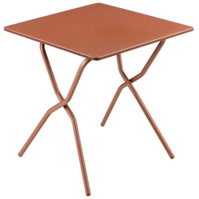 Lafuma Klapptisch, Balkon Hergestellt in Frankreich – Orange – kompakt, ideal für Balkone und kleine Terrassen, 2-Sitzer Lafuma Klapptisch, Balkon Hergestellt in Frankreich – Orange – kompakt, ideal für Balkone und kleine Terrassen, 2-Sitzer