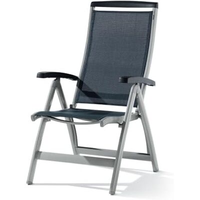 SIEGER 937/A Klappsessel Royal, Aluminium und Textilux-Gewebe, graphit-grau SIEGER 937/A Klappsessel Royal, Aluminium und Textilux-Gewebe, graphit-grau
