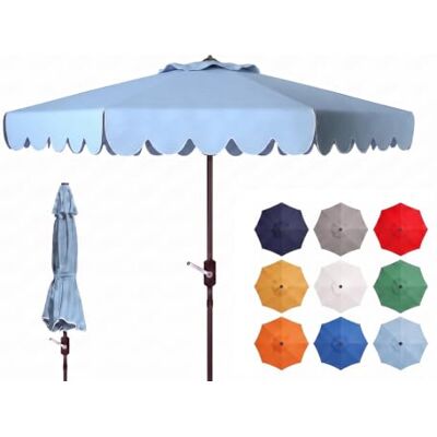 Dorinda Sonnenschirm - Blau/Weiß - Für den Außenbereich Dorinda Sonnenschirm - Blau/Weiß - Für den Außenbereich