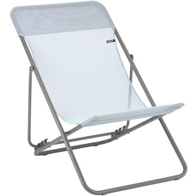 Lafuma MOBILIER Mehrpositions-Liegestuhl Maxi TRANSAT Widerstandsfähiges Batyline®-Gewebe Faltbarer Liegestuhl für Terrasse und Garten 4 Positionen, Höchster Komfort, Frankreich Himmelblau Lafuma MOBILIER Mehrpositions-Liegestuhl Maxi TRANSAT Widerstandsfähiges Batyline®-Gewebe Faltbarer Liegestuhl für Terrasse und Garten 4 Positionen, Höchster Komfort, Frankreich Himmelblau