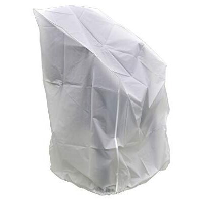 Spetebo Wetterschutzhülle weiß für Stapelstühle 120 x 62 cm Witterungsbeständig, Wasserdicht, Für Gartenstühle Spetebo Wetterschutzhülle weiß für Stapelstühle 120 x 62 cm Witterungsbeständig, Wasserdicht, Für Gartenstühle