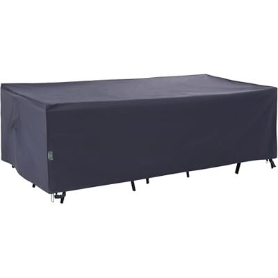 F&J Outdoors Terrassentischabdeckungen, wasserdicht, rechteckig, 218,4 x 111,8 x 69,8 cm, UV-beständig, Schneeschutz für Esstische im Freien, Grau F&J Outdoors Terrassentischabdeckungen, wasserdicht, rechteckig, 218,4 x 111,8 x 69,8 cm, UV-beständig, Schneeschutz für Esstische im Freien, Grau