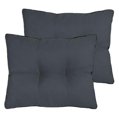 normani 1/2 x Rückenkissen für Gartenstuhl & Loungemöbel mit weicher Füllung 7 cm – Made in Europe Dunkelgrau 50 cm x 40 cm x 7 cm normani 1/2 x Rückenkissen für Gartenstuhl & Loungemöbel mit weicher Füllung 7 cm – Made in Europe Dunkelgrau 50 cm x 40 cm x 7 cm