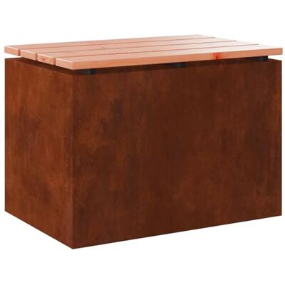 vidaXL Gartenbank 1 -Seater 60 x 40 x 43 cm Rostig Rechtwinklig vidaXL Gartenbank 1 -Seater 60 x 40 x 43 cm Rostig Rechtwinklig