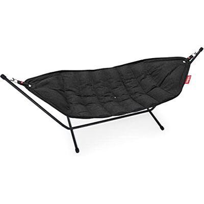 Fatboy Headdemock Superb grau Bequeme Hängematte für 2 Personen geeignet wasserabweisend und schmutzabweisend UV-beständig mit Gestell Fatboy Headdemock Superb grau Bequeme Hängematte für 2 Personen geeignet wasserabweisend und schmutzabweisend UV-beständig mit Gestell