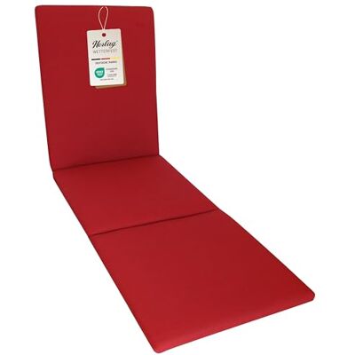 Herlag Sunny Liegenauflage 200x60x4 cm – wetterfest & UV-beständig – wasserfest – waschbarer Bezug mit Reißverschluss – Auflage für Gartenliege & Sonnenliege – Öko-Tex 100 – Rot Herlag Sunny Liegenauflage 200x60x4 cm – wetterfest & UV-beständig – wasserfest – waschbarer Bezug mit Reißverschluss – Auflage für Gartenliege & Sonnenliege – Öko-Tex 100 – Rot