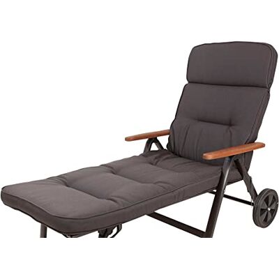 KETTLER KETTtex 2399 Auflage Rollliege Alicante extrabreit anthrazit 200x65x9cm wasserabweisend lichtecht Olefin KETTLER KETTtex 2399 Auflage Rollliege Alicante extrabreit anthrazit 200x65x9cm wasserabweisend lichtecht Olefin