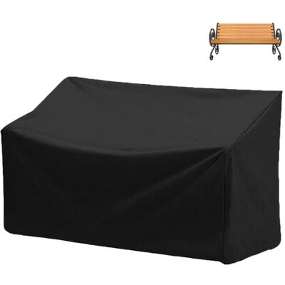 Epicover Abdeckung für Outdoor-Bank, 210D, strapazierfähig, 2-Sitzer, Terrassenbank-Möbelabdeckungen mit Lüftungsschlitzen, wetterfest, Bankabdeckung für Terrassenmöbel, 134 x 66 x 89 cm (L x B x H) Epicover Abdeckung für Outdoor-Bank, 210D, strapazierfähig, 2-Sitzer, Terrassenbank-Möbelabdeckungen mit Lüftungsschlitzen, wetterfest, Bankabdeckung für Terrassenmöbel, 134 x 66 x 89 cm (L x B x H)