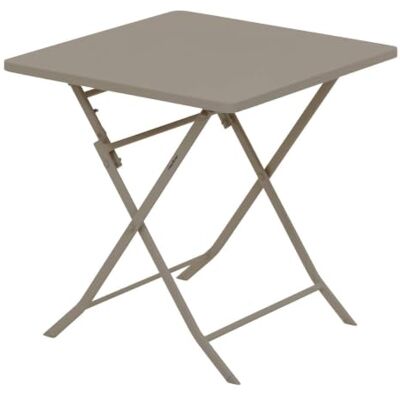 HESPERIDE Hespéride – Greensboro Quadratischer Klapptisch für 2 Personen – Verstärkter, rostfreier Stahl – Gartenmöbel für Balkon und Terrasse HESPERIDE Hespéride – Greensboro Quadratischer Klapptisch für 2 Personen – Verstärkter, rostfreier Stahl – Gartenmöbel für Balkon und Terrasse