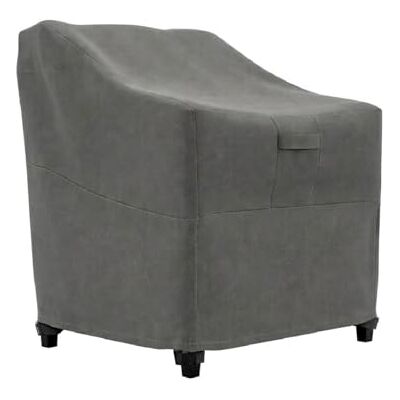 KHOMO GEAR Abdeckung für Gartenstuhl, strapazierfähig, Premium-Abdeckung für Gartenmöbel Outdoor Patio Chair Cover grau KHOMO GEAR Abdeckung für Gartenstuhl, strapazierfähig, Premium-Abdeckung für Gartenmöbel Outdoor Patio Chair Cover grau