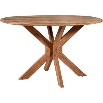DRW Ovaler Esstisch aus Holz in Natur, 140 x 120 x 77 cm DRW Ovaler Esstisch aus Holz in Natur, 140 x 120 x 77 cm
