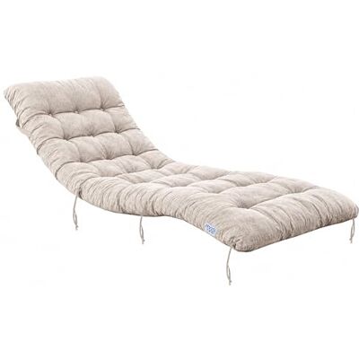 QUICK STAR Kissen Auflage für Liegestuhl 157x57x10cm Leinen – Hochwertige Gartenliege Auflage mit 24kg Schaumfüllung, UV-beständiger Olefin Bezug, formstabil & verschleißfest, Hellgrau, mit Befestigungsgurten QUICK STAR Kissen Auflage für Liegestuhl 157x57x10cm Leinen – Hochwertige Gartenliege Auflage mit 24kg Schaumfüllung, UV-beständiger Olefin Bezug, formstabil & verschleißfest, Hellgrau, mit Befestigungsgurten