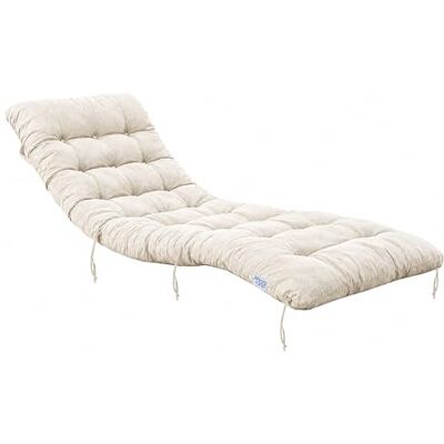 QUICK STAR Kissen Auflage für Liegestuhl 157x57x10cm Creme – Hochwertige Gartenliege Auflage mit 24kg Schaumfüllung, UV-beständiger Olefin Bezug, formstabil & verschleißfest, mit Befestigungsgurten QUICK STAR Kissen Auflage für Liegestuhl 157x57x10cm Creme – Hochwertige Gartenliege Auflage mit 24kg Schaumfüllung, UV-beständiger Olefin Bezug, formstabil & verschleißfest, mit Befestigungsgurten