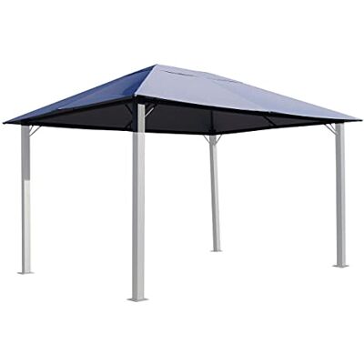 QUICK STAR Ersatzdach für Pavillon Paris 3x4m Pavillondach Platingrau QUICK STAR Ersatzdach für Pavillon Paris 3x4m Pavillondach Platingrau