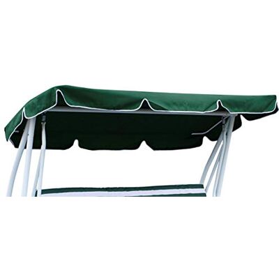 DEGAMO Dachplane für 4-sitzer Hollywoodschaukel Miami 228x120cm, Farbe dunkelgrün, Outdoor DEGAMO Dachplane für 4-sitzer Hollywoodschaukel Miami 228x120cm, Farbe dunkelgrün, Outdoor