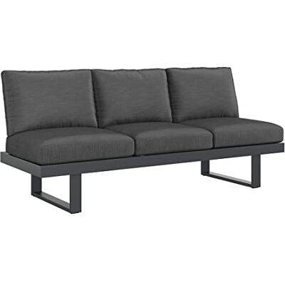 OUTLIV . Atlanta Loungesofa, 210x73x96 cm, Olefin/Aluminium Olefin/Aluminium, 3-Sitzer, inkl. Kissen, verstellbar, 210x73x96 cm, Anthrazit, für Garten und Terrasse OUTLIV . Atlanta Loungesofa, 210x73x96 cm, Olefin/Aluminium Olefin/Aluminium, 3-Sitzer, inkl. Kissen, verstellbar, 210x73x96 cm, Anthrazit, für Garten und Terrasse