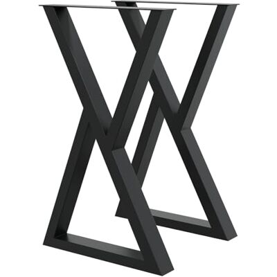 HAGO DIY Tischkufen 45x71cm X-Form Tischgestell Esszimmertisch Beine Dreieck schwarz HAGO DIY Tischkufen 45x71cm X-Form Tischgestell Esszimmertisch Beine Dreieck schwarz