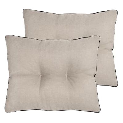 normani 1/2 x Rückenkissen für Gartenstuhl & Loungemöbel mit weicher Füllung 7 cm – Made in Europe Beige 50 cm x 40 cm x 7 cm normani 1/2 x Rückenkissen für Gartenstuhl & Loungemöbel mit weicher Füllung 7 cm – Made in Europe Beige 50 cm x 40 cm x 7 cm
